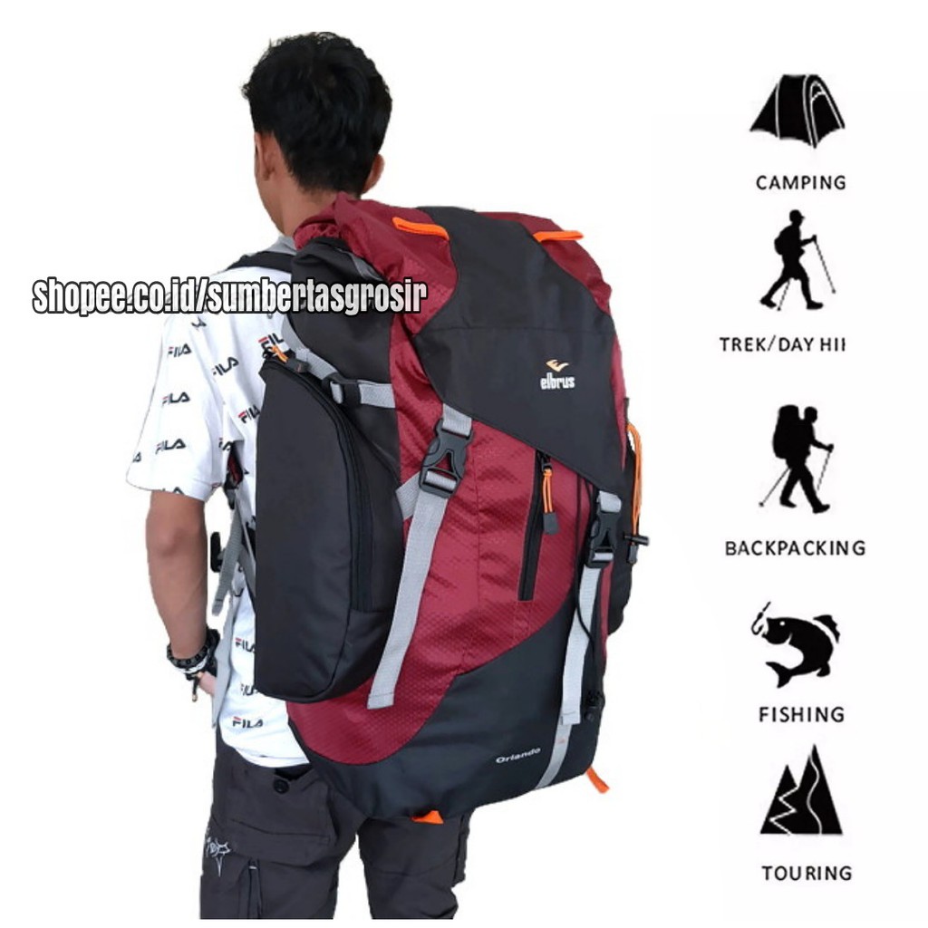 Tas Ransel Gunung Tas Camping Tas Punggung Tas Carrier Tas Outdoor Kapasitas 65L