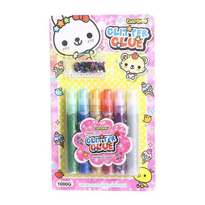 

Lem Glitter Glue Lem Dekorasi 6 PCS Bonus Manik-Manik 1219-241