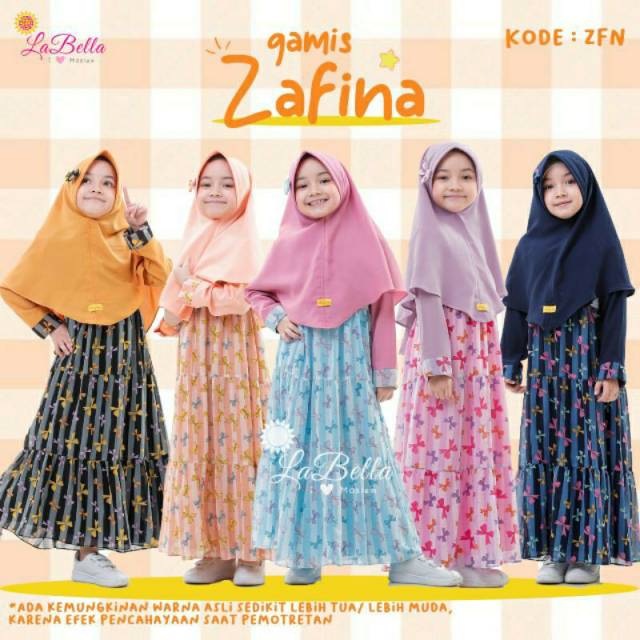 GAMIS ANAK USIA 3-9 THN CERUTY ZAFINA BY LABELLA