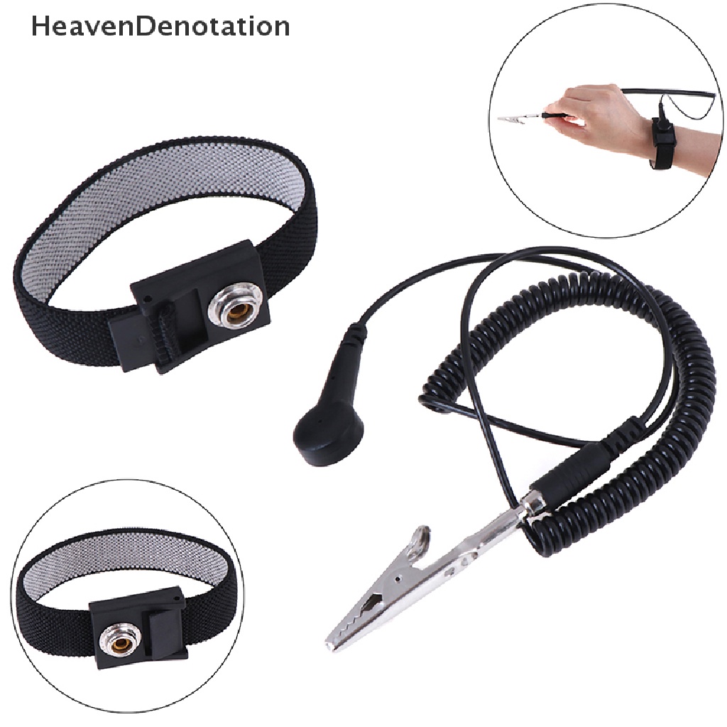 (Heavendenotation) Gelang Tangan Esd Anti Statis Adjustable