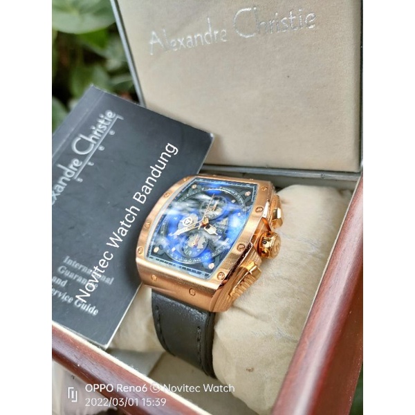 Alexandre Christie Second AC 6411MC preloved Chronograph jam tangan pria bekas berkualitas
