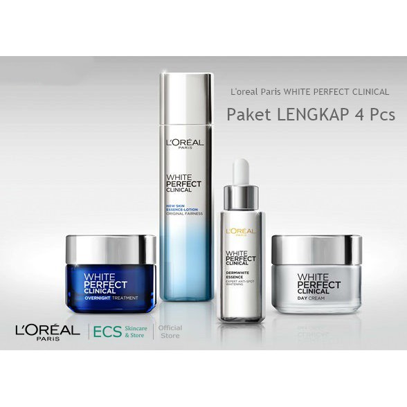 Paket Loreal Paris WHITE AURA PERFECT CLINICAL - Skincare Putih Glowing Menghilangkan Flek CTMP BPOM