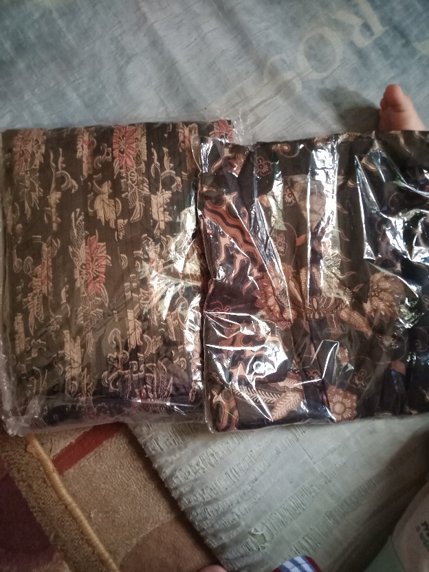 Batik Pria Lengan Panjang Batik Azmil Hrb026 Motif Keratonan Kode 002 Size M L Xl Xxl Reguler