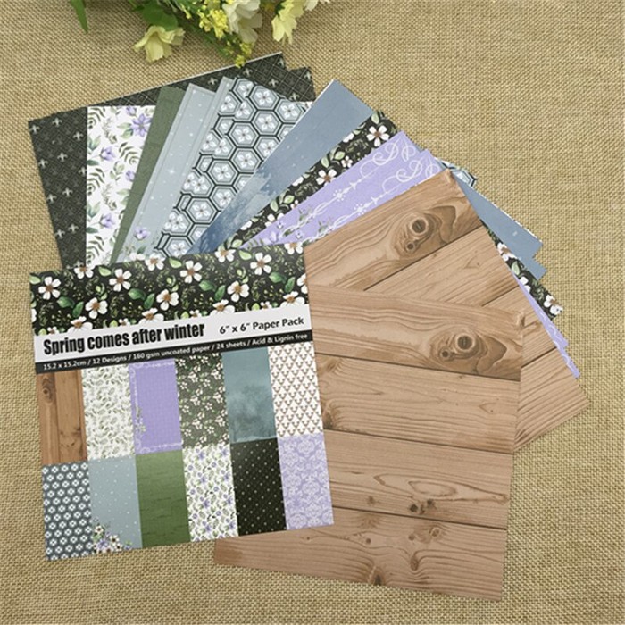 Scrapbooking Paper Pack 6&quot;x6&quot; - Spring Comes After Winter (24 sheets)