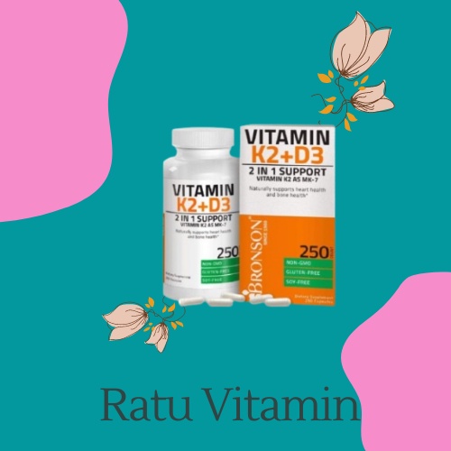 Bronson Vitamin D3 5000 IU & K2 90 mcg 250 Capsule