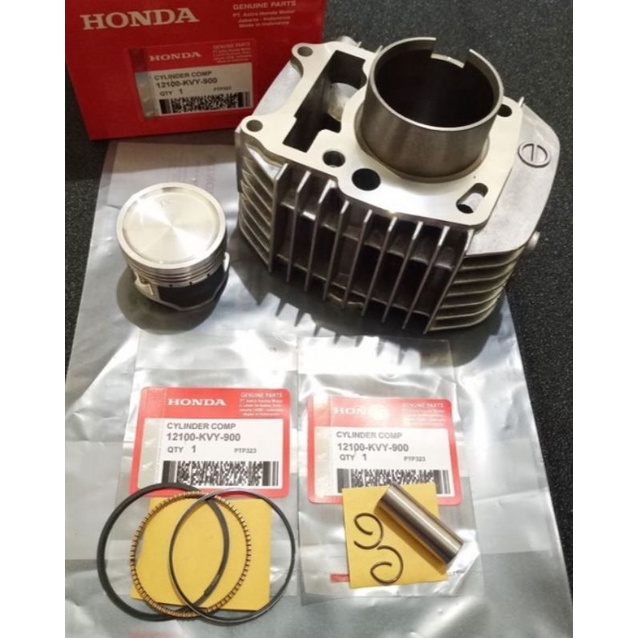 blok cylinder head komplit seher dan ring beat karbu lama kvy