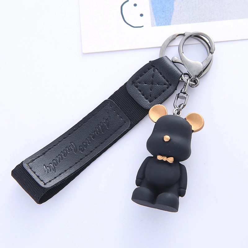 Gantungan Kunci Teddy Bear Murah Popobe Kado Unik Keychain Kaws Murah