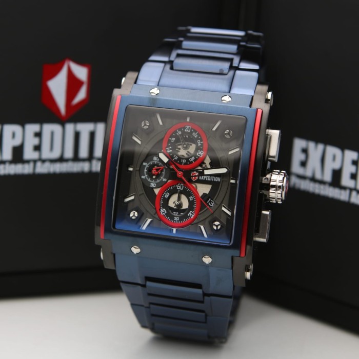 [ ORIGINAL ] Jam Tangan Pria / Cowok EXPEDITION 6731 E 6731 - BLACK GOLD ori