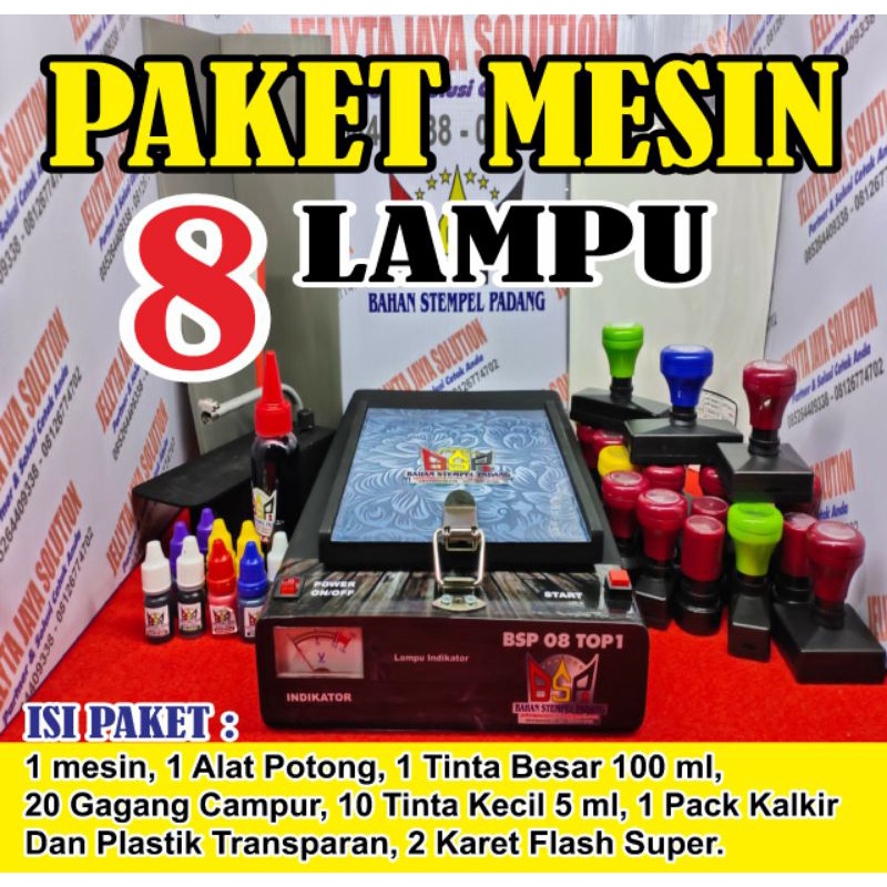 PAKET MESIN STEMPEL FLASH SUPER JUMBO BIG TOP 1 BSP 08