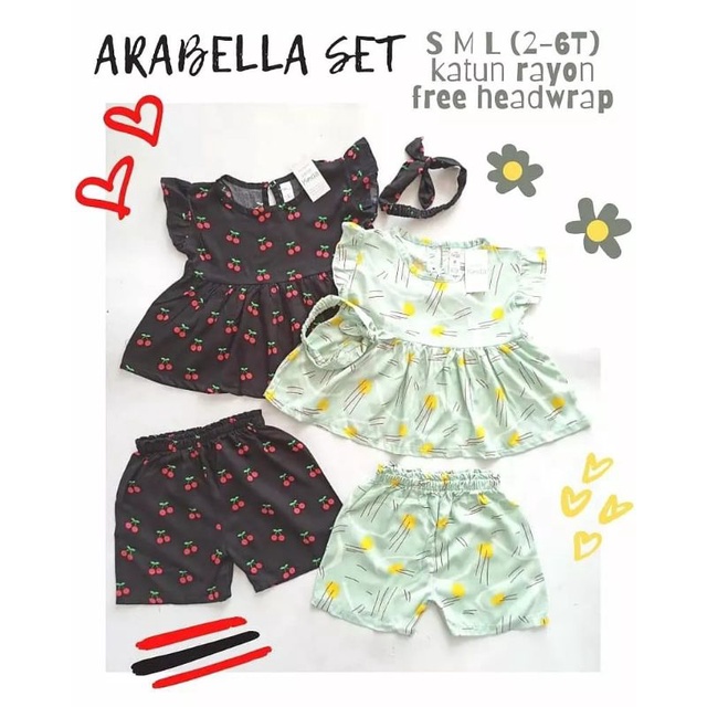 SETELAN ARABELLA PLUS BANDANA