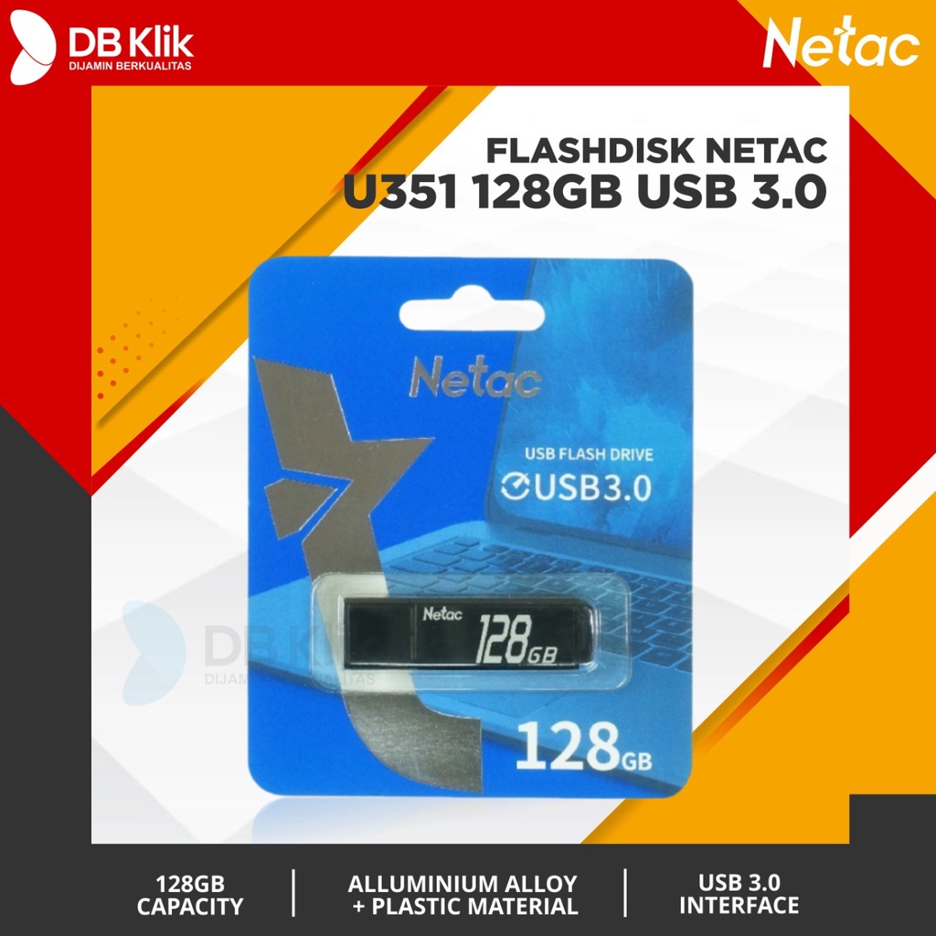 Jual Flashdisk NETAC U351 128GB USB 3.0 - USB Flashdisk NETAC 128GB U ...