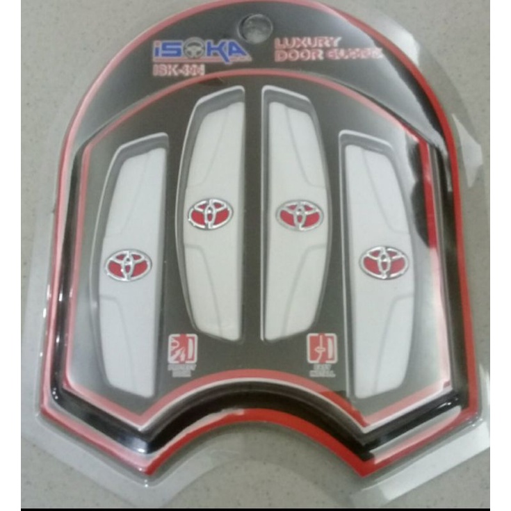 door guard / karet pelindung pintu mobil toyota avanza new/ vvti warna logo merah