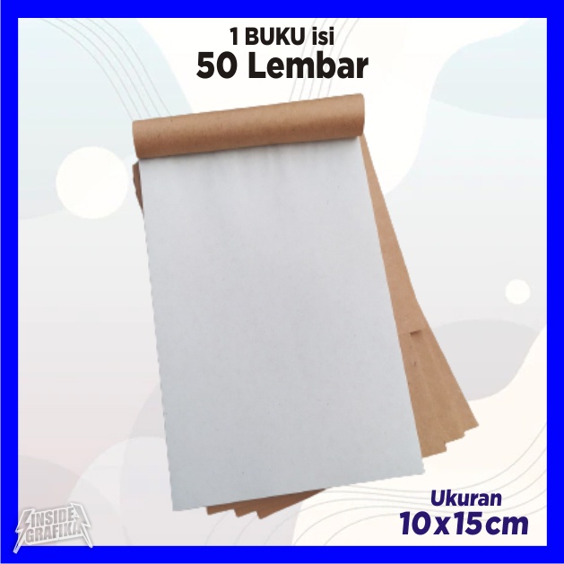 

Nota Kosong Polos Memo Bon Polosan Kosongan Buram Kertas Coretan Putih Coret Catatan Buku Block Bloknote Sticky Note Notes