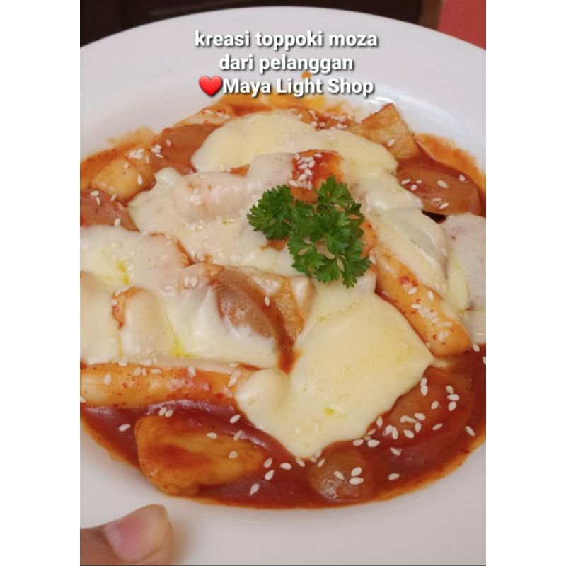 Paket topokki topoki odeng mozarella saus gochujang toppoki cheese tteokbokki garaetteok korean snack korean food makanan korea topokki