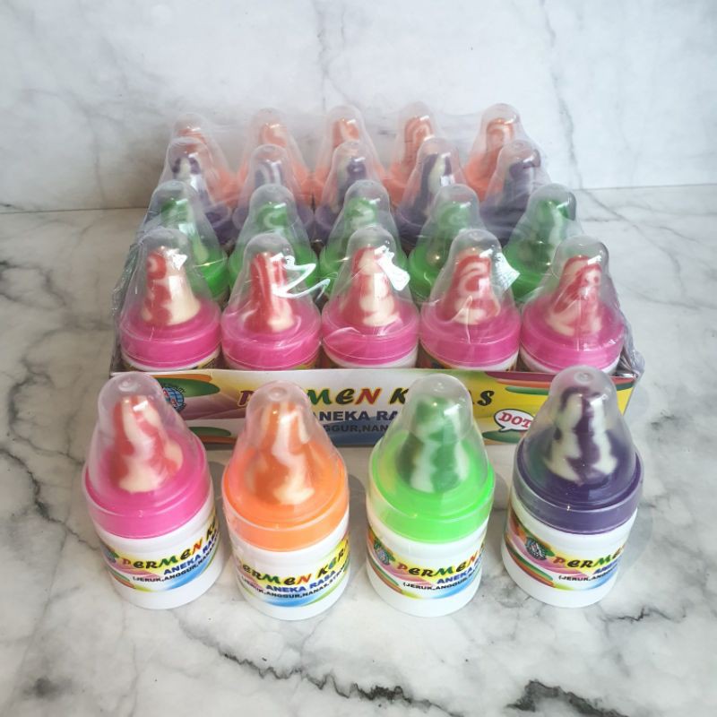 

Permen Cemilan Snack Jadul Mainan Anak Murah Dot Odot Bayi Rasa Buah (isi 20 pcs)