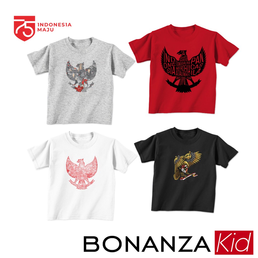 Kaos Bayi dan Anak GARUDA INDONESIA Usia 6 Bulan - 12 Tahun Bahan Katun Combed 30s