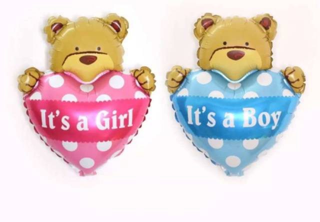 Balon foil baby shower / balon baby girl baby boy