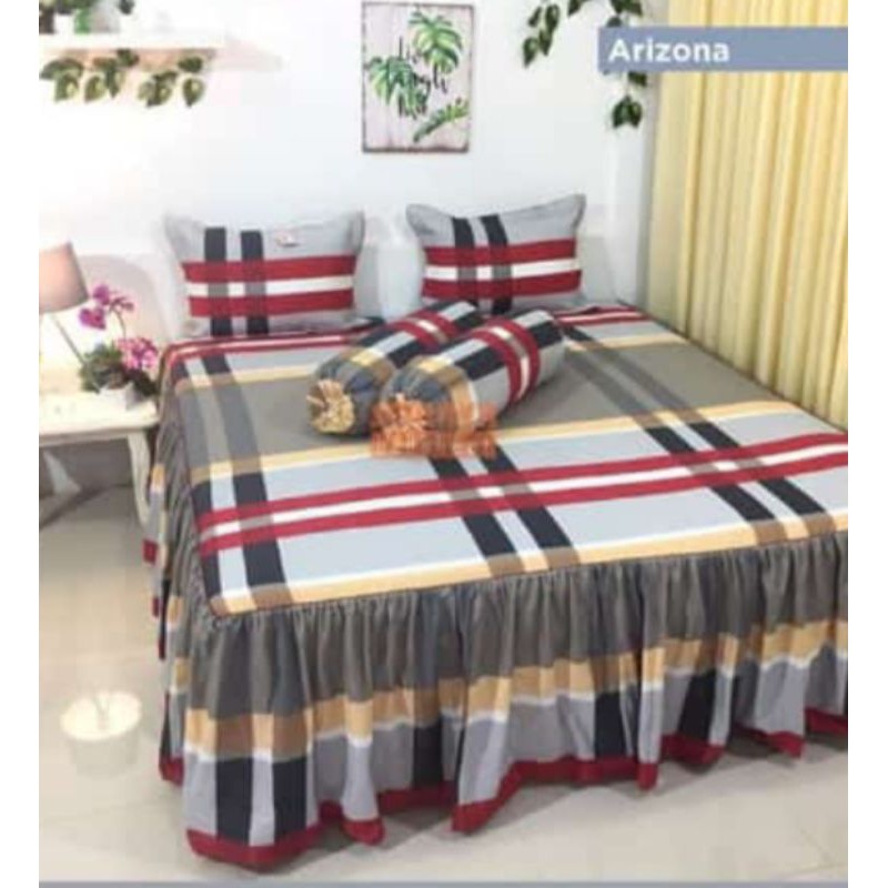 Sprei rumbai ARIZONA bahan katun ukuran 180x200