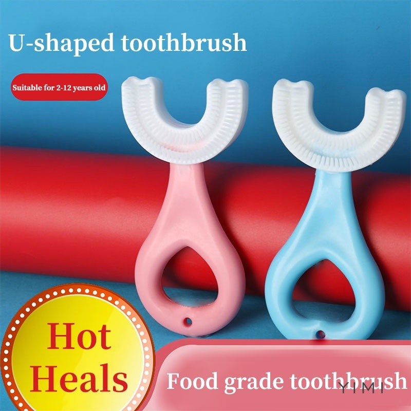 Food Grade Brush Head Protect Gum Sikat Gigi U Elastis