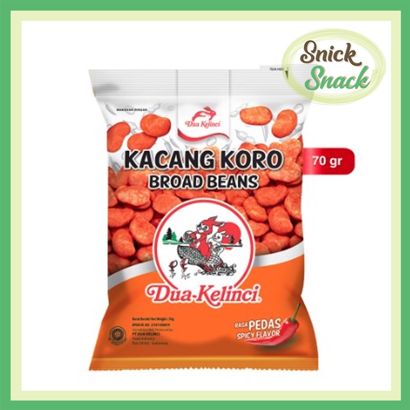 

Dua Kelinci Kacang Koro Pedas 70 gr Snack Cemilan DK Broad Beans Rasa Pedas