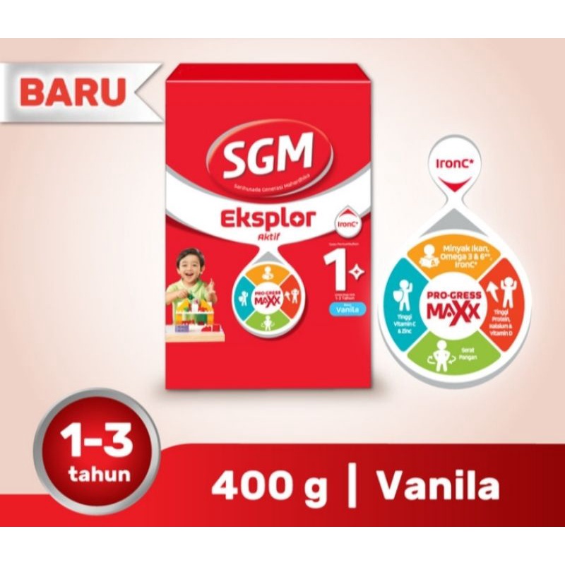 

SGM eksplor 1 plus Vanila & Madu box 400g susu pertumbuhan