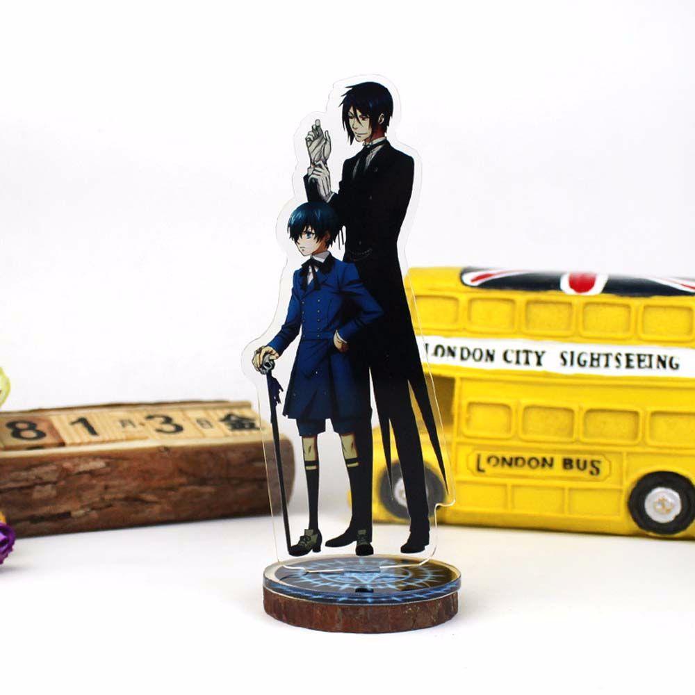 Needway   Hitam Butler Akrilik Berdiri DIY Kartun Action Figure Michaelis Figure Dekorasi Kuroshitsuji Desktop Standing Card