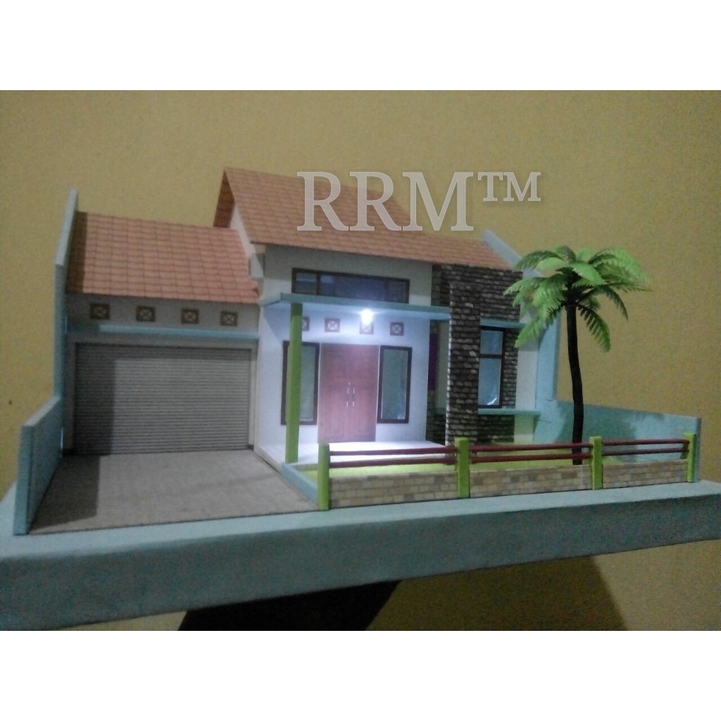 Maket Miniatur Rumah Skala 1 43 Shopee Indonesia