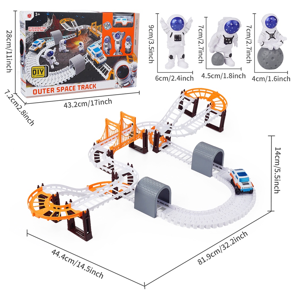 Mainan Anak Mobil Mobilan Urban City Rail Track Outerspace Track City Truck Rel