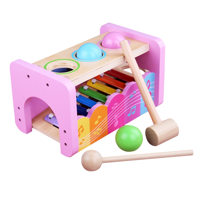 hape pound & tap bench with slide out xylophone