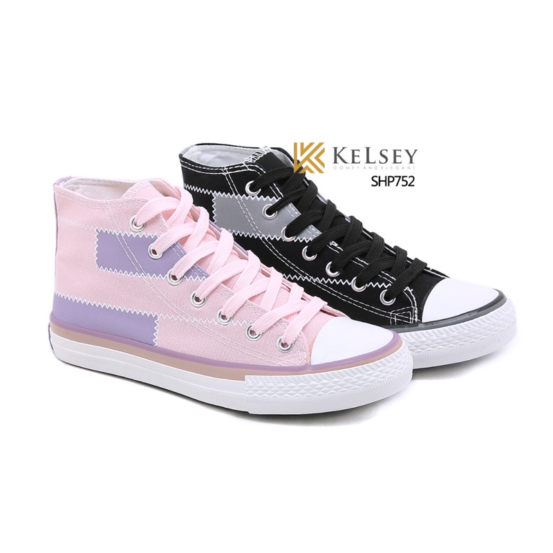 (GRATIS ALAS KAKI) Nicole Sepatu Sneakers Kanvas Wanita Kelsey / Sepatu Kerja Anak Remaja Hingga Dewasa SHP752