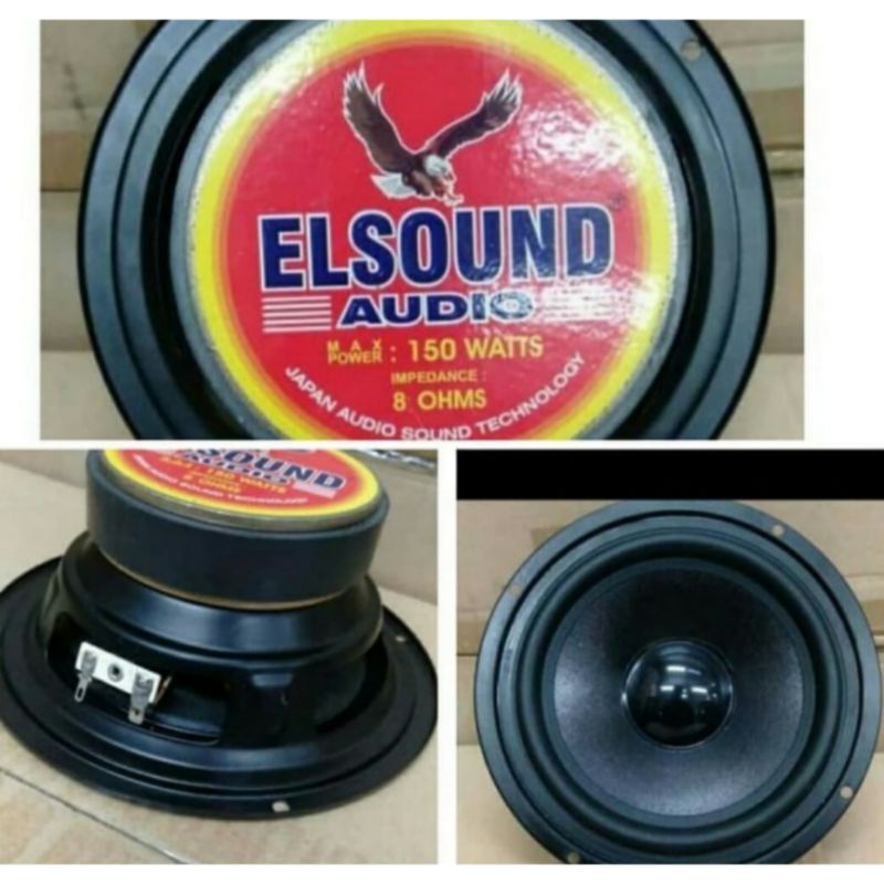 AGEN SPEAKER ELSOUND 6 INCH MAGNET BESAR 6MB 150 WATT