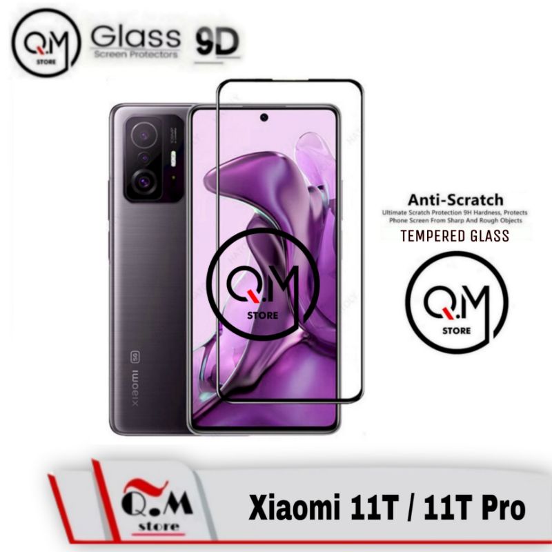 Paket 3 in1 Tempered Glass Full 9D XIAOMI 11T /XIAOMI 11T PRO Screen Guard Anti Gores Pelindung Layar Full 9D