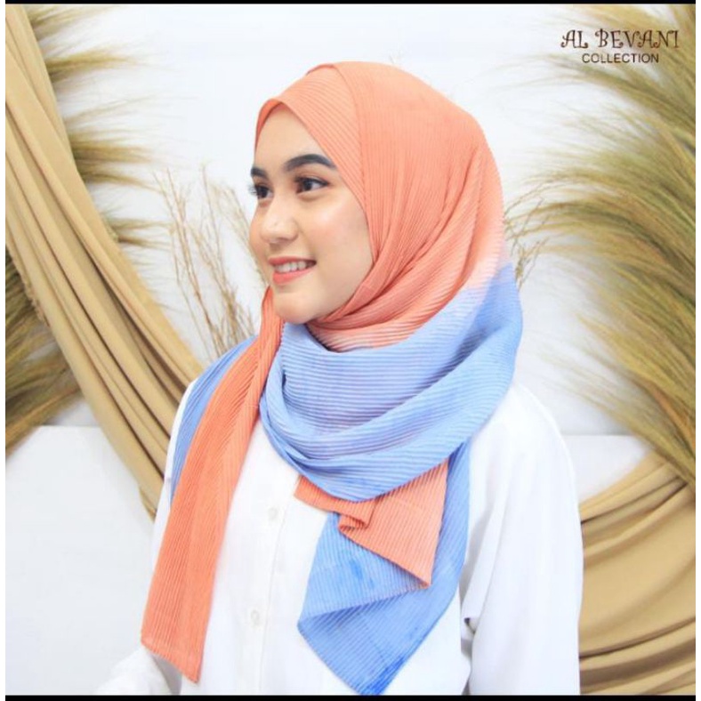 KERUDUNG  PASHMINA PLISKET RAINBOW