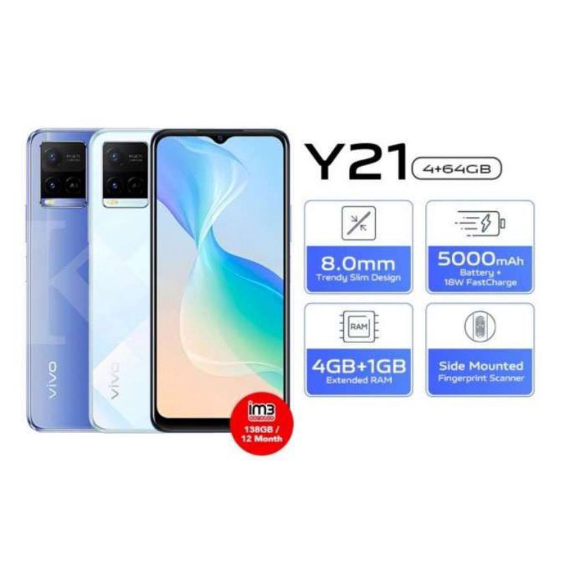 HP Second ViVo Y21 Full Aksesoris