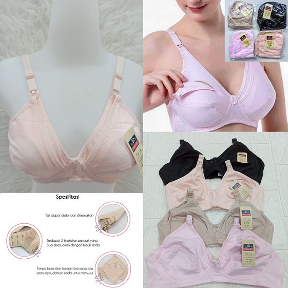 Bra Bh Menyusui Tanpa Busa Tanpa Kawat Bra Maternity Nursing Bra-1