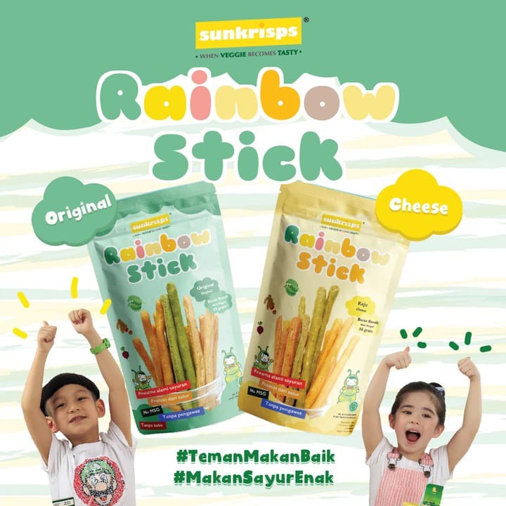 Sunkrisps Rainbow Stick Cemilan Anak