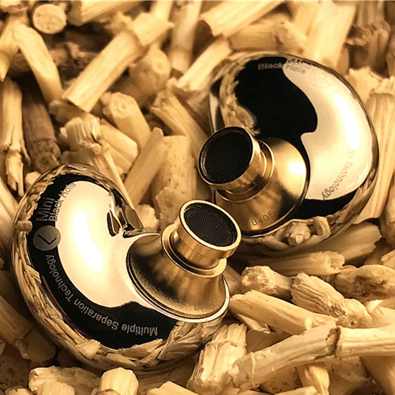 Shozy Black Hole Mini Stainless Steel Version Dynamic Drive In-Ear Headphones Hi-Fi Music Earphone Earplugs Detachable Cable