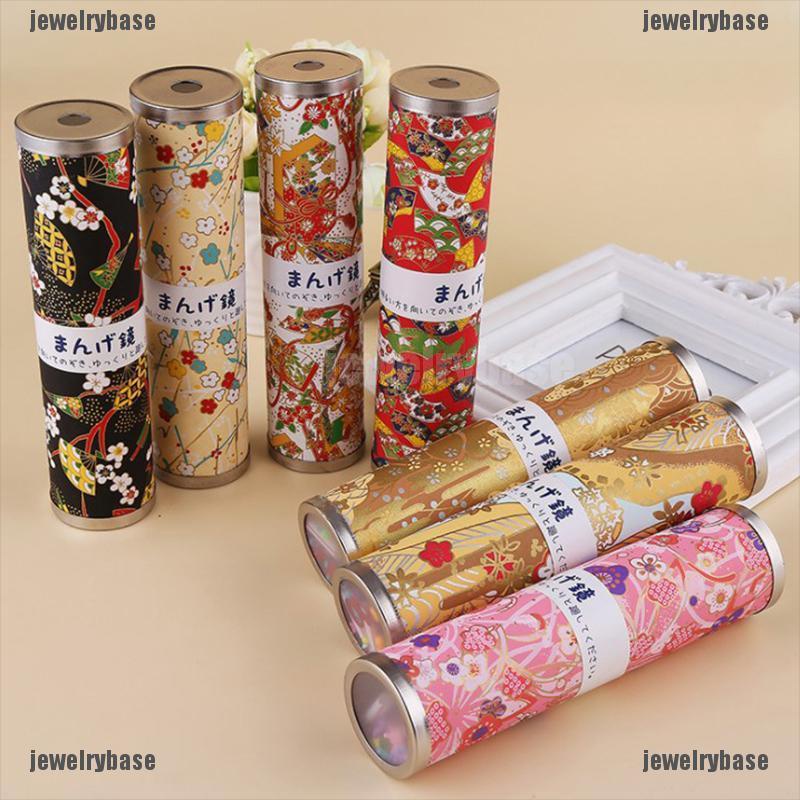 1pc Mainan Kaleidoskop Gaya Jepang Dengan Cover Metal