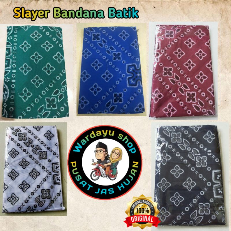 Sleyer Bandana Mask Scarf Murah Terlaris Kualitas Terbaik Kain Katun Kotak / Slayer batik Masker Penutup Mulut 1kg 30biji Wanita Pria