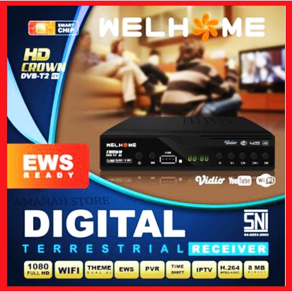 Set Top Box STB welhome Penerima Siaran Televisi Digital