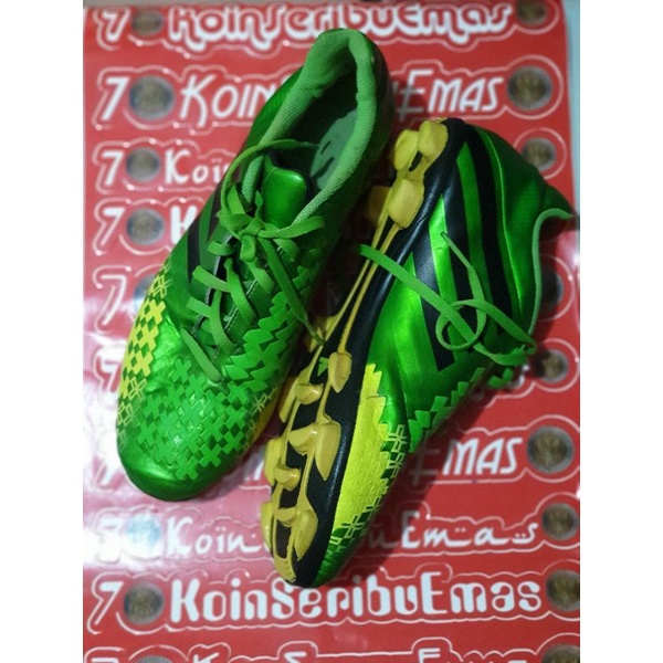 Sepatu Bola ORIGINAL ADIDAS Predator Predito LZ II FG - Green/Black/YellowSize EU 43⅓ // 27.5 cm