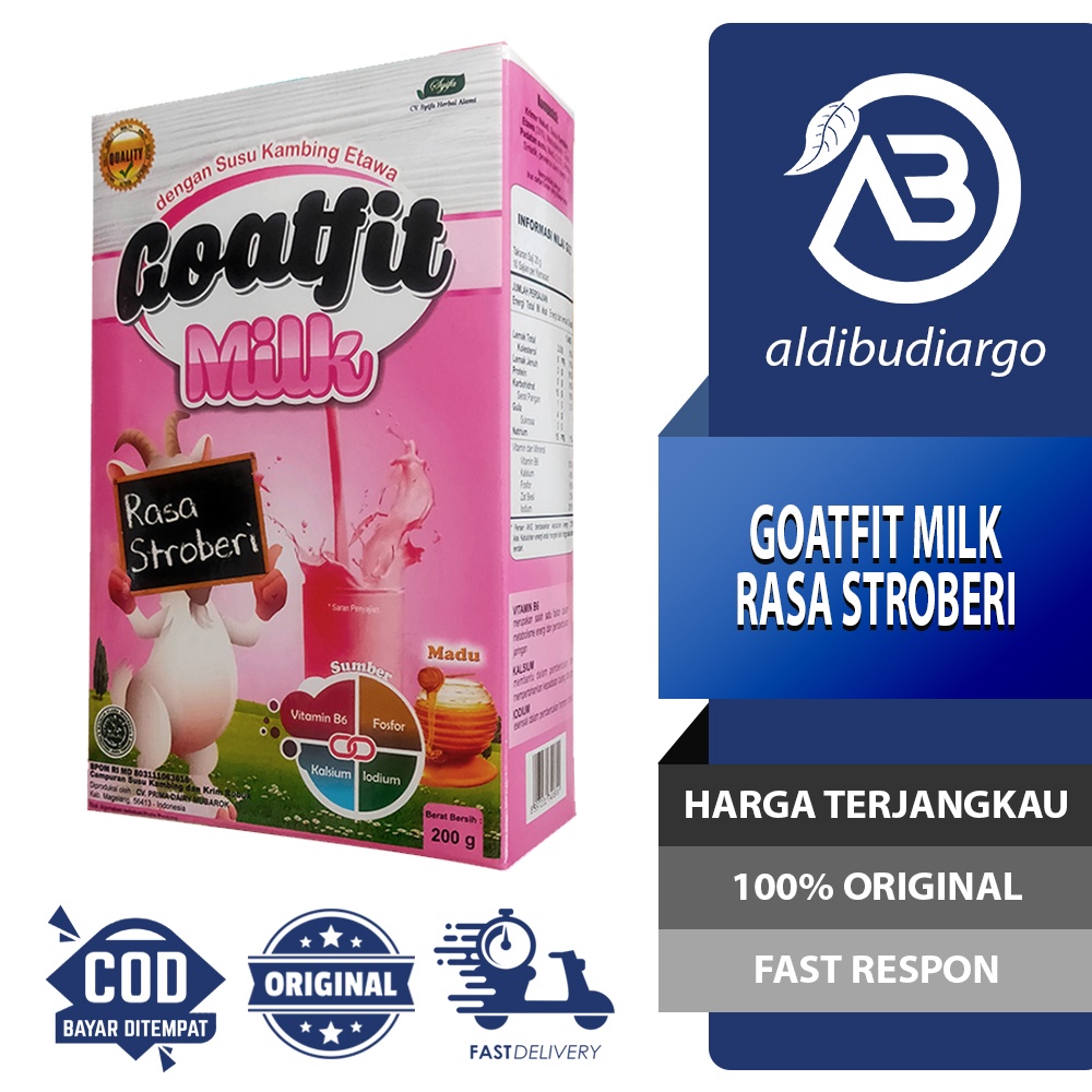 

GOATFIT MILK ROYAL JELLY RASA STROBERI SUSU KAMBING ETAWA