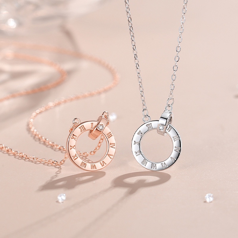 Kalung KL122 Perak / Silver S925 Premium Fashion Wanita Kalung unik Lucu Keren /Deluna/BS