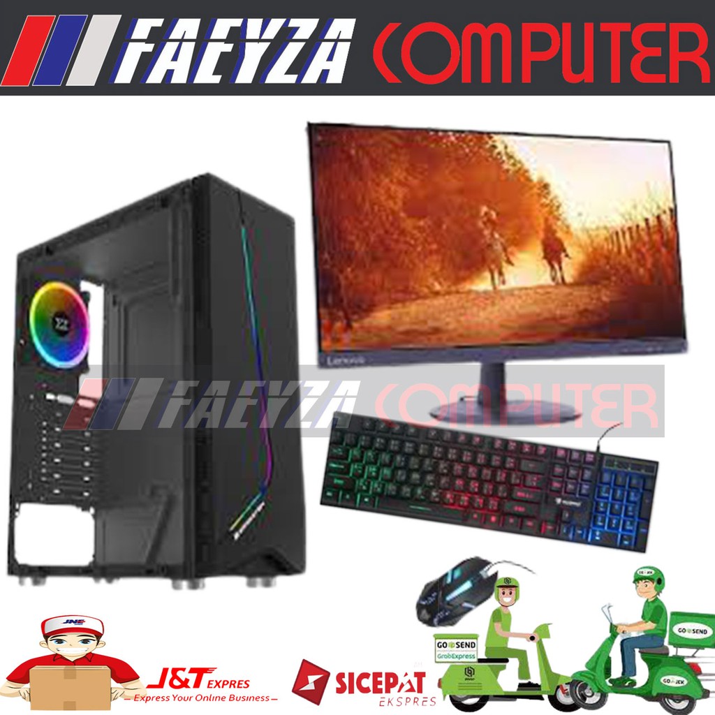 PC RAKITAN INTEL CORE I5 2400 RAM 8GB HDD 1TB LED SAMSUNG 24&quot;