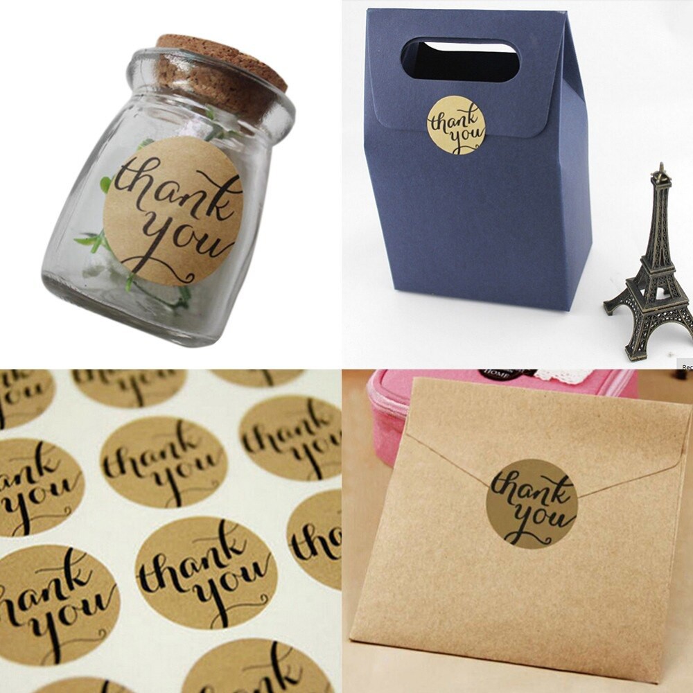 

SKB 7-15 Sticker Kraft Label Produk Olshop // Produk Hijab // Thank You Card Bulat