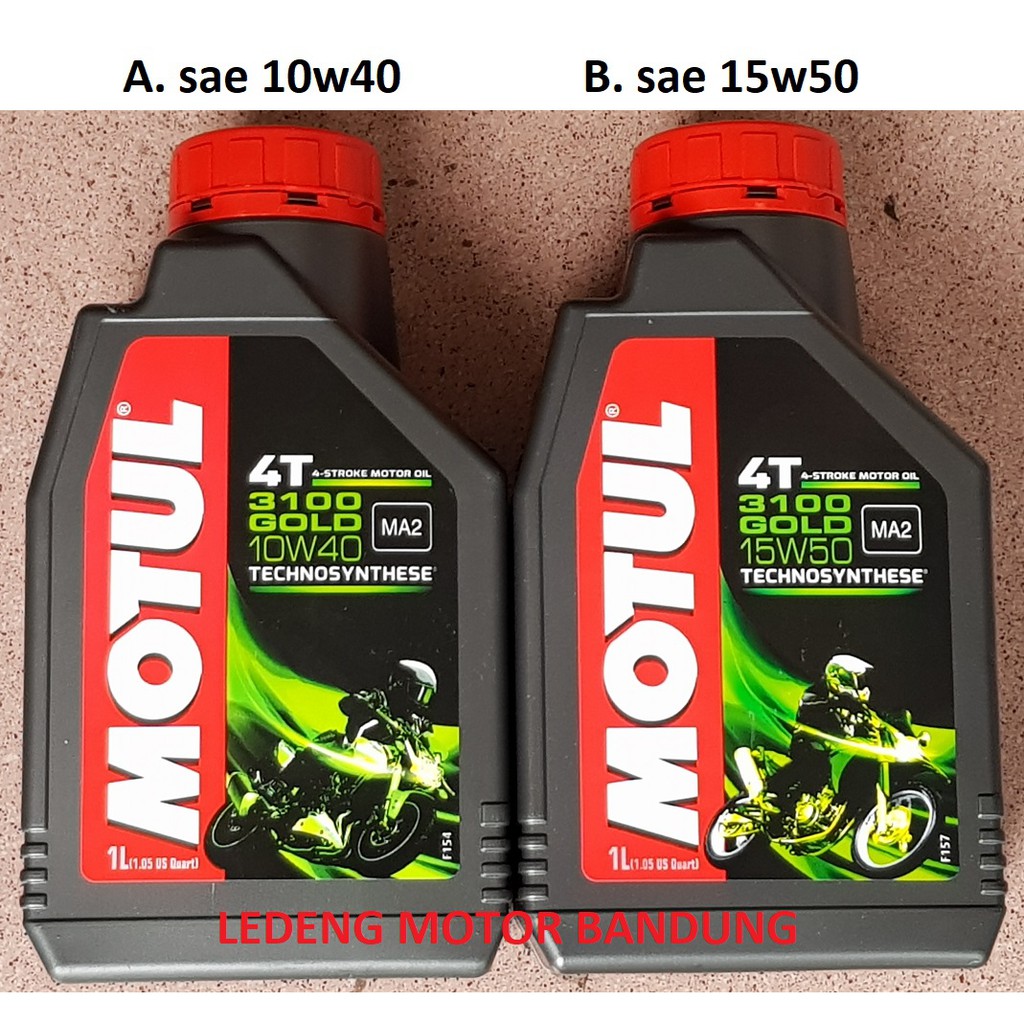 Motul 3100 Gold Oli Motor Sport 1l Sae 10w40 Atau 15w50 Shopee Indonesia