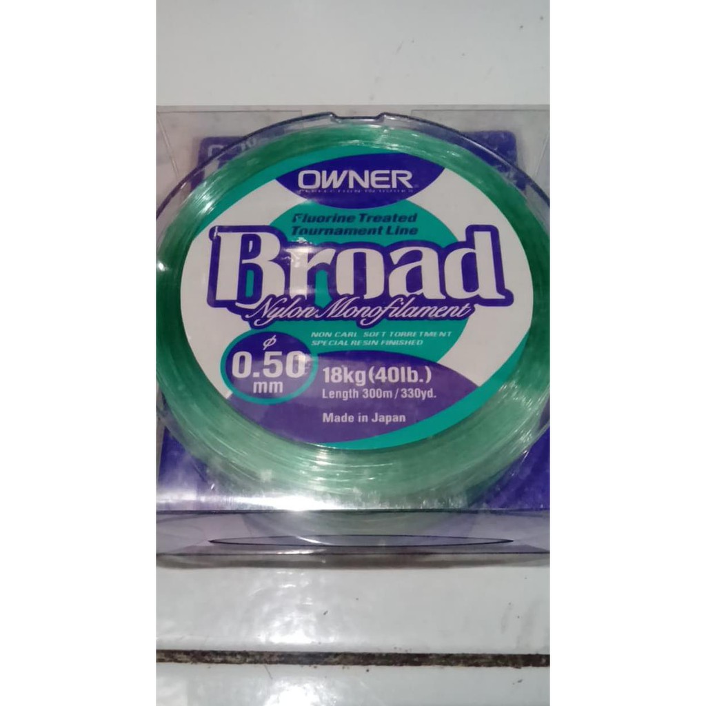 Senar Owner Broad Japan Quality Size 0.50mm 40Lb 18Kg