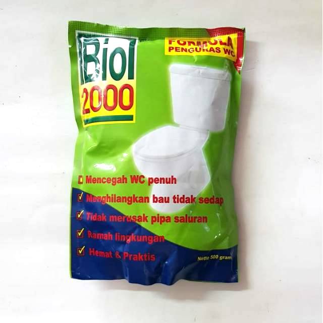 BIO 2000 ANTI SUMBAT PENGURAS WC PENUH 500 GRAM