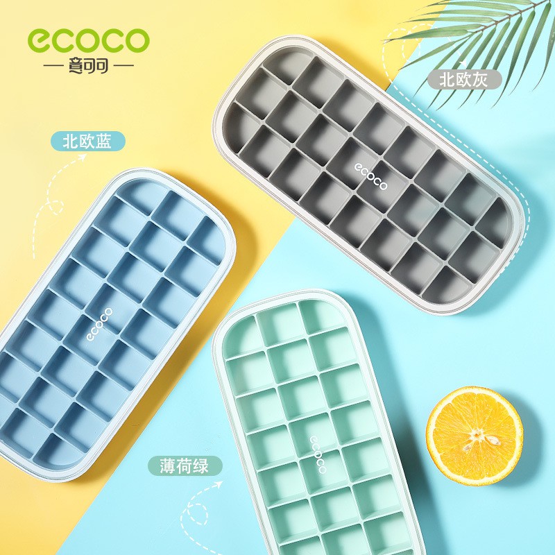 Ecoco Silicone ice cube tray - Cetakan es batu food grade anti pecah