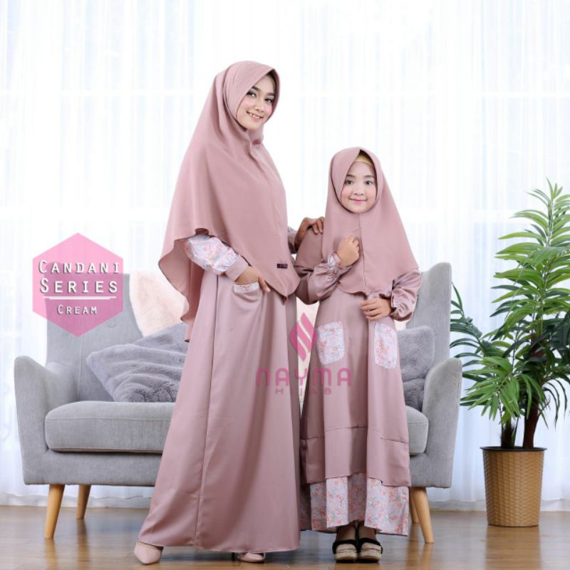 Gamis Candani Anak Lucu Terkini Murah Kids Terusan Anak Simple Polos Kombi Motif Ori Fania / Gamis a